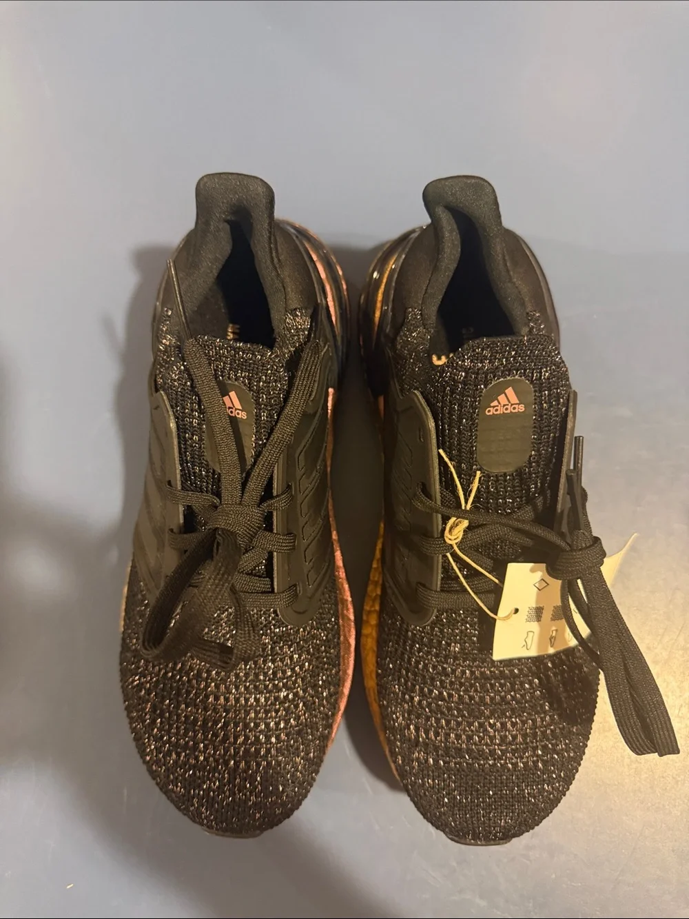 adidas Ultraboost Gold Glitter Black & Bronze Gradient Running Sneaker Shoe NWT